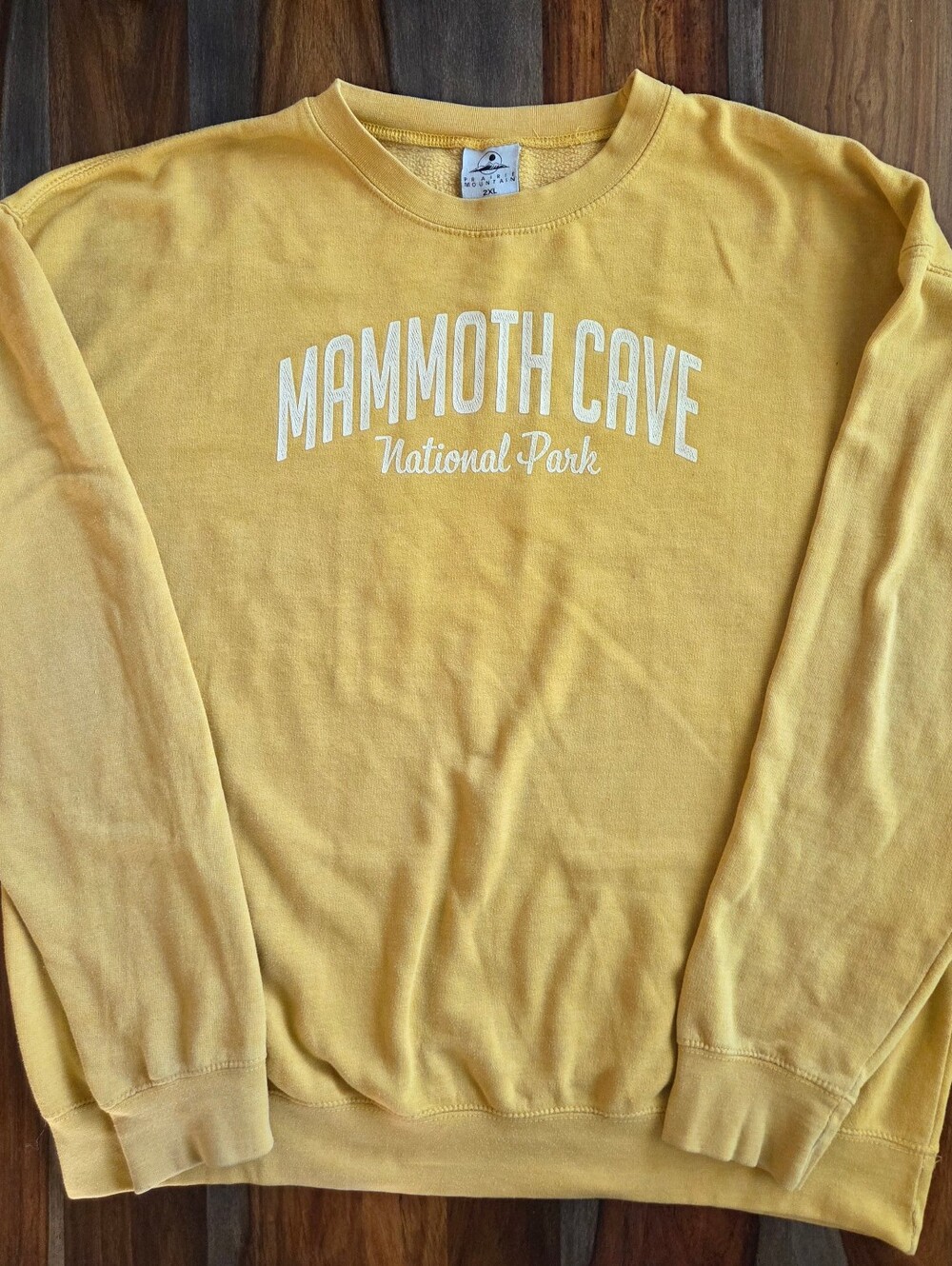 Mammoth Cave National Park Sweatshirt 2XL Prairie Mountain Yellow